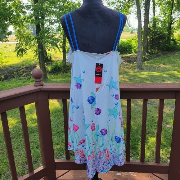 Rosegal Ladies Sleep Dress Cami Corals Double Strap Lace Trim Multicolor 0XL NWT - Picture 6 of 12